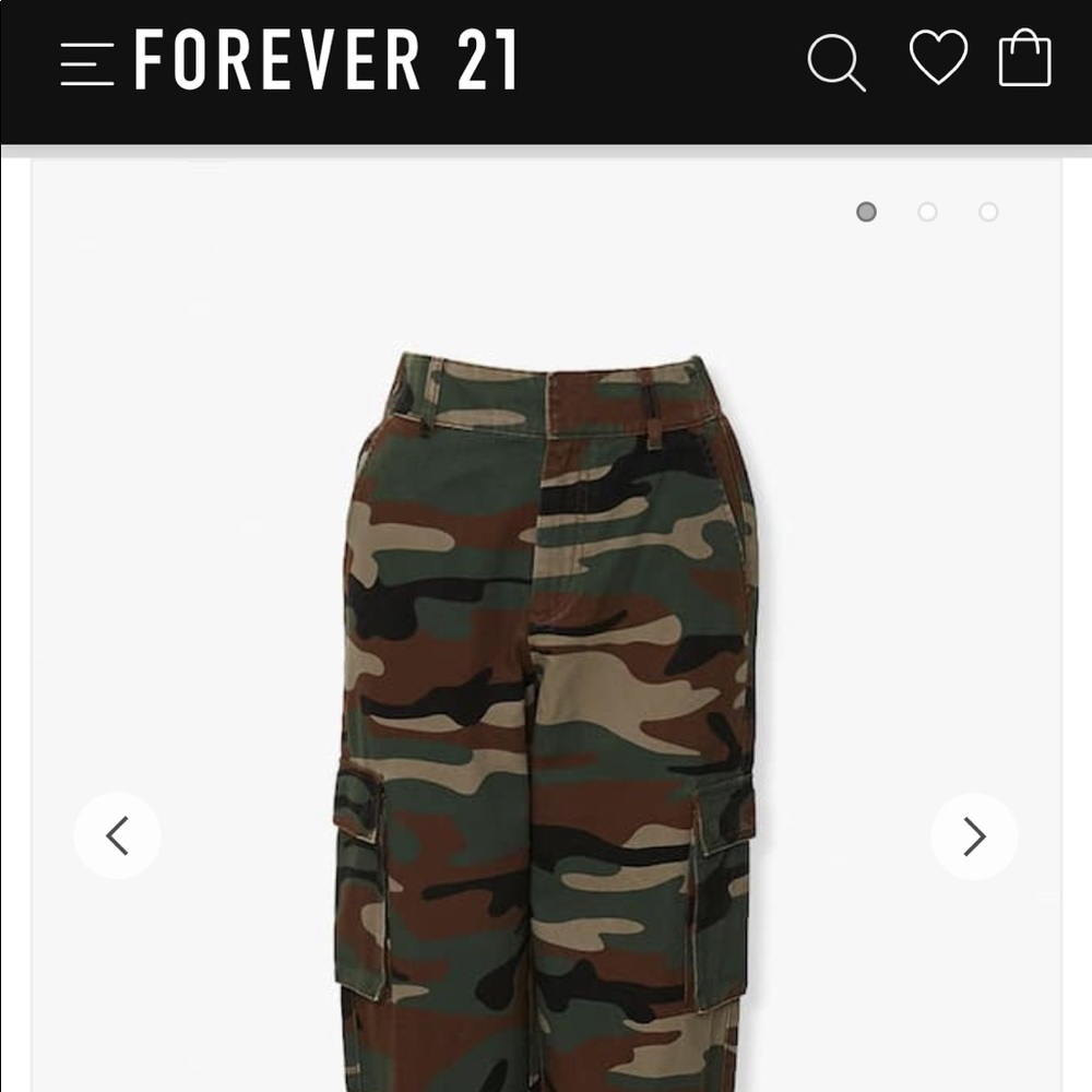 Forever 21 Camo Cargo Joggers
